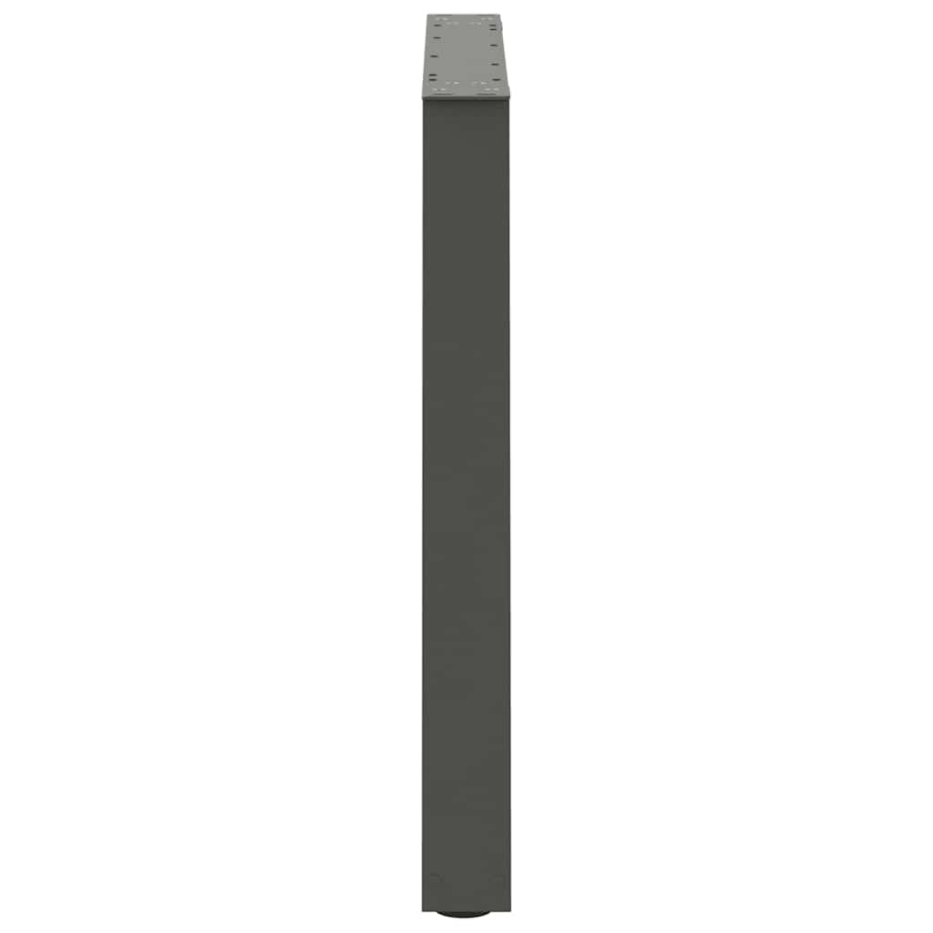 vidaXL Picioare de masă în formă de V, 3 buc., antracit, 80x(72-73,3) cm, oțel