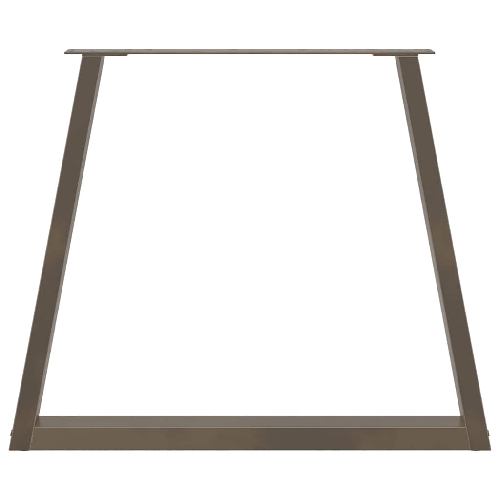 vidaXL Picioare de masă în formă de V, 3 buc., oțel natural, 80x(72-73,3) cm
