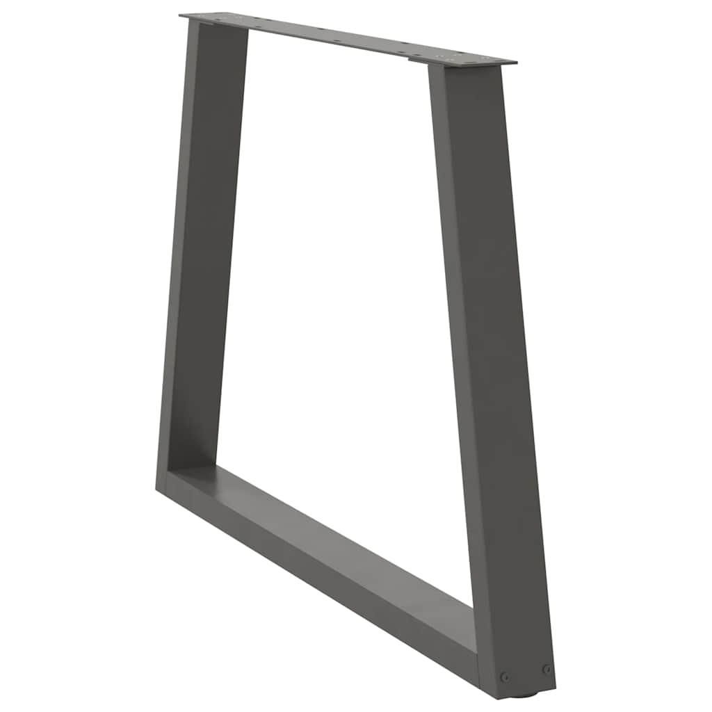 vidaXL Picioare de masă în formă de V, 3 buc., antracit, 90x(72-73,3) cm, oțel