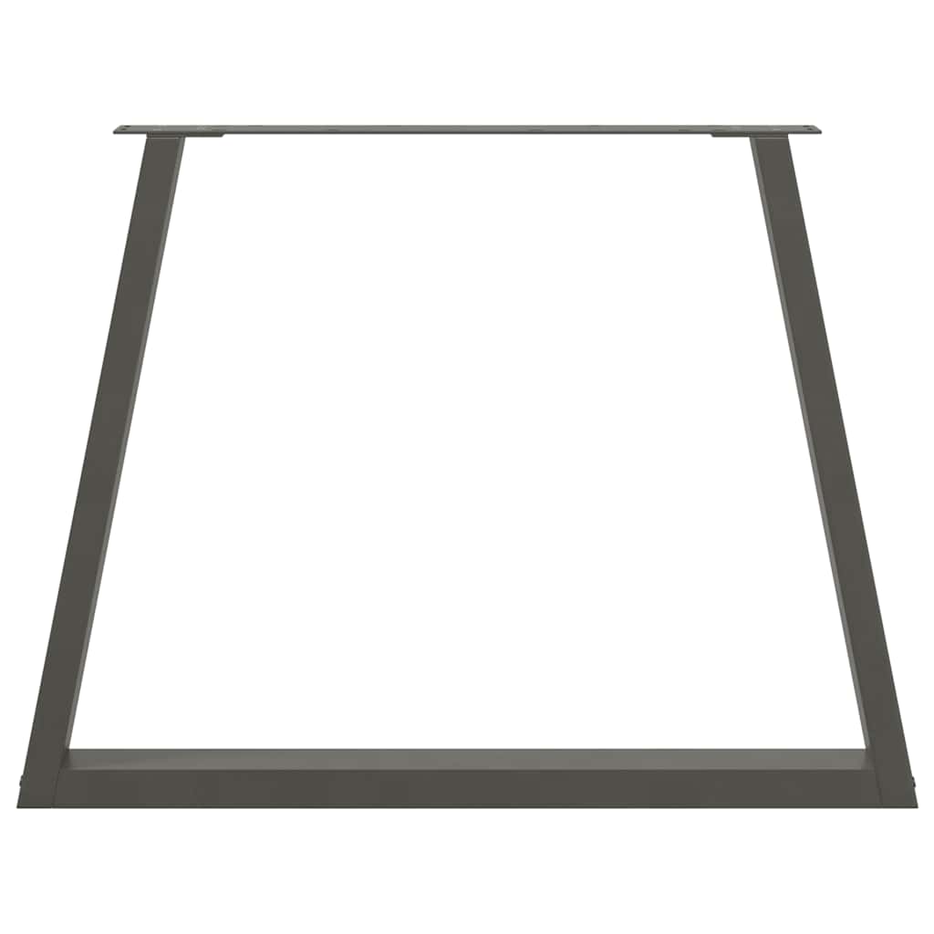 vidaXL Picioare de masă în formă de V, 3 buc., antracit, 90x(72-73,3) cm, oțel