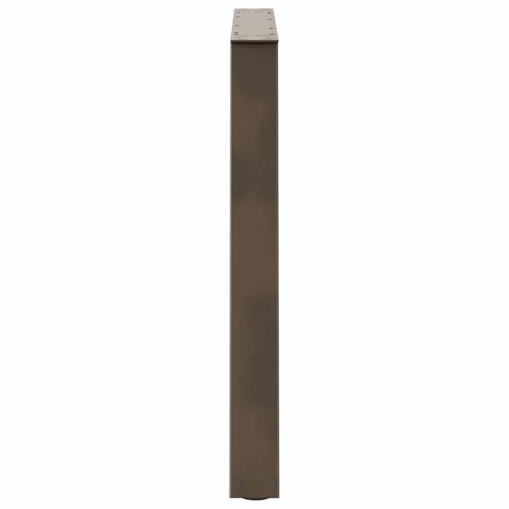 vidaXL Picioare de masă în formă de V, 3 buc., oțel natural, 90 x (72-73,3) cm