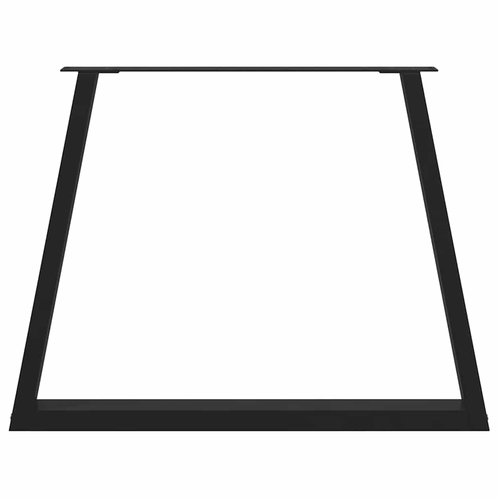 vidaXL Picioare de masă în formă de V, 3 buc., negru, 100 x (72-73,3) cm, oțel