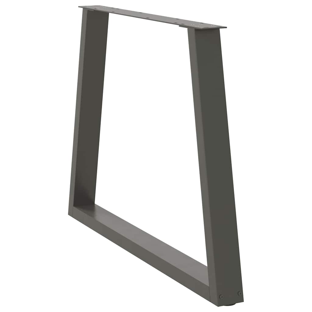 vidaXL Picioare de masă în formă de V, 3 buc., antracit, 100x(72-73,3) cm, oțel vidaXL Picioare de masă în formă de V, 3 buc., antracit, 100x(72-73,3) cm, oțel