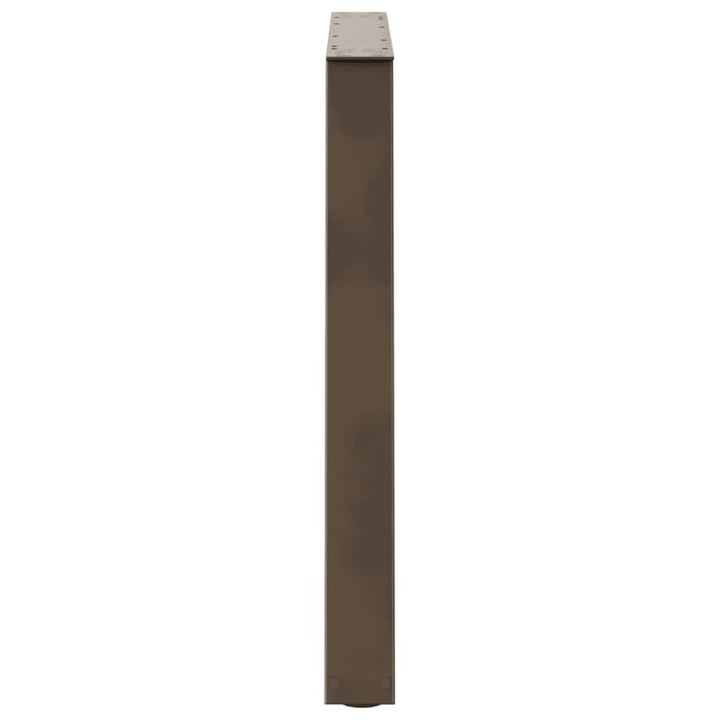 vidaXL Picioare de masă în formă de V, 3 buc., oțel natural, 100 x (72-73,3) cm