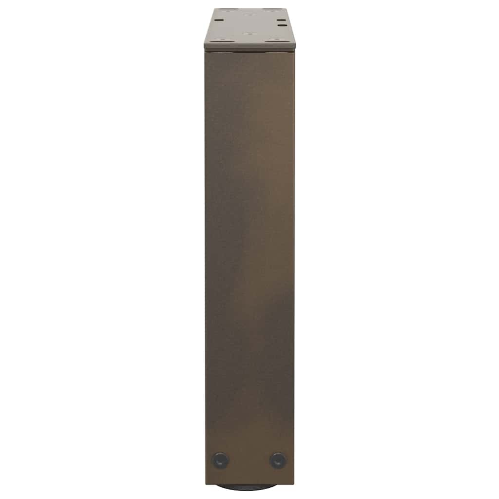 vidaXL Picioare pentru măsuță de cafea în formă de V, 2 buc., oțel natural, 30x(30-31,3) cm