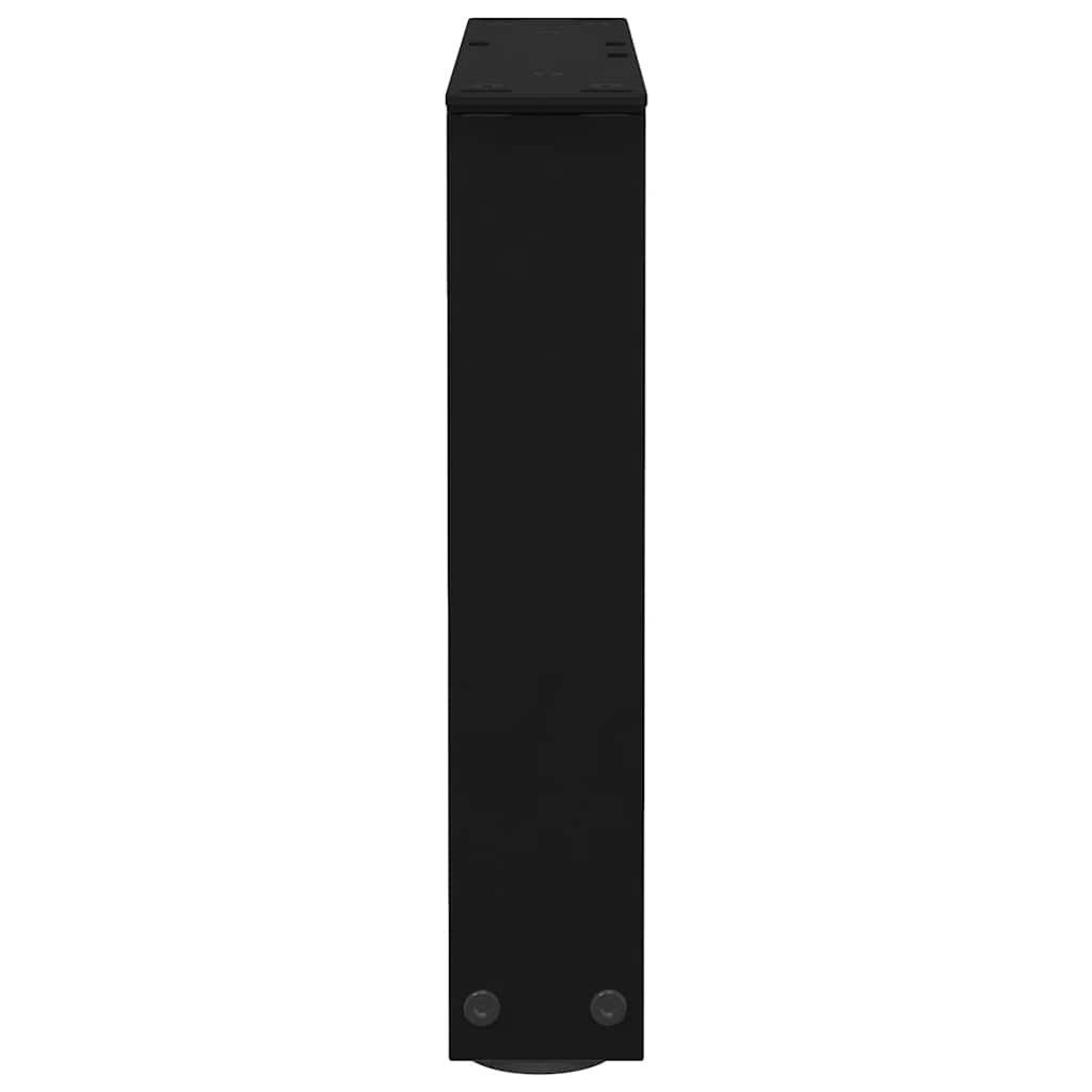 vidaXL Picioare pentru măsuță de cafea în formă de V, 2 buc., negru, 40x(30-31,3) cm, oțel
