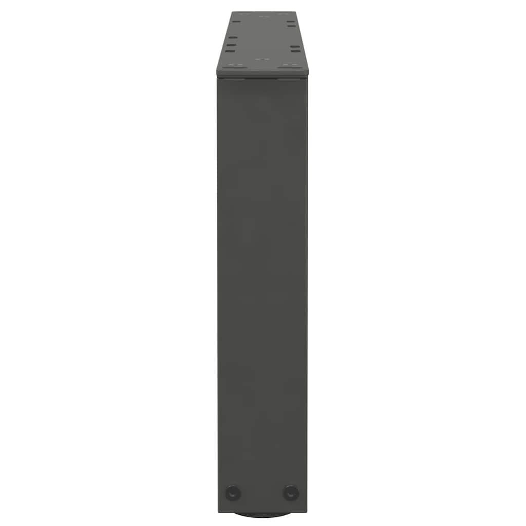 vidaXL Picioare pentru măsuță de cafea în formă de V, 2 buc., antracit, 50x(30-31,3) cm, oțel