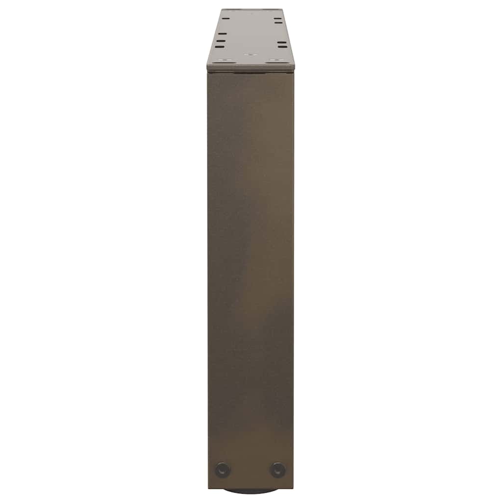 vidaXL Picioare pentru măsuță de cafea în formă de V, 2 buc., oțel natural, 50x(30-31,3) cm