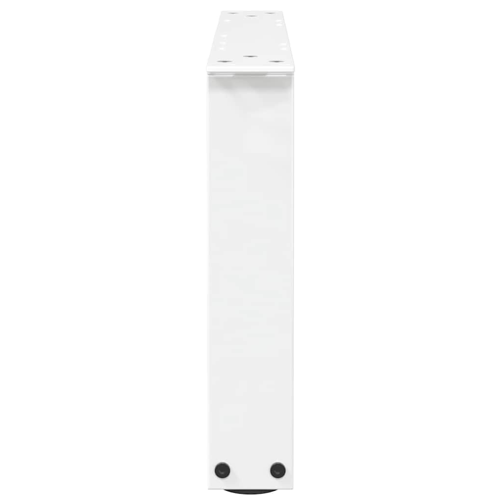 vidaXL Picioare pentru măsuță de cafea în formă de V, 2 buc., alb, 60x(30-31,3) cm, oțel