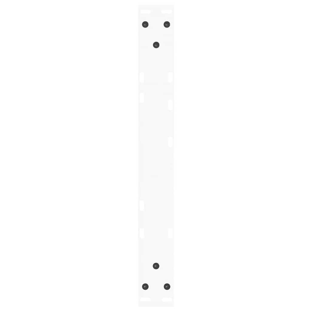 vidaXL Picioare pentru măsuță de cafea în formă de V, 2 buc., alb, 60x(30-31,3) cm, oțel