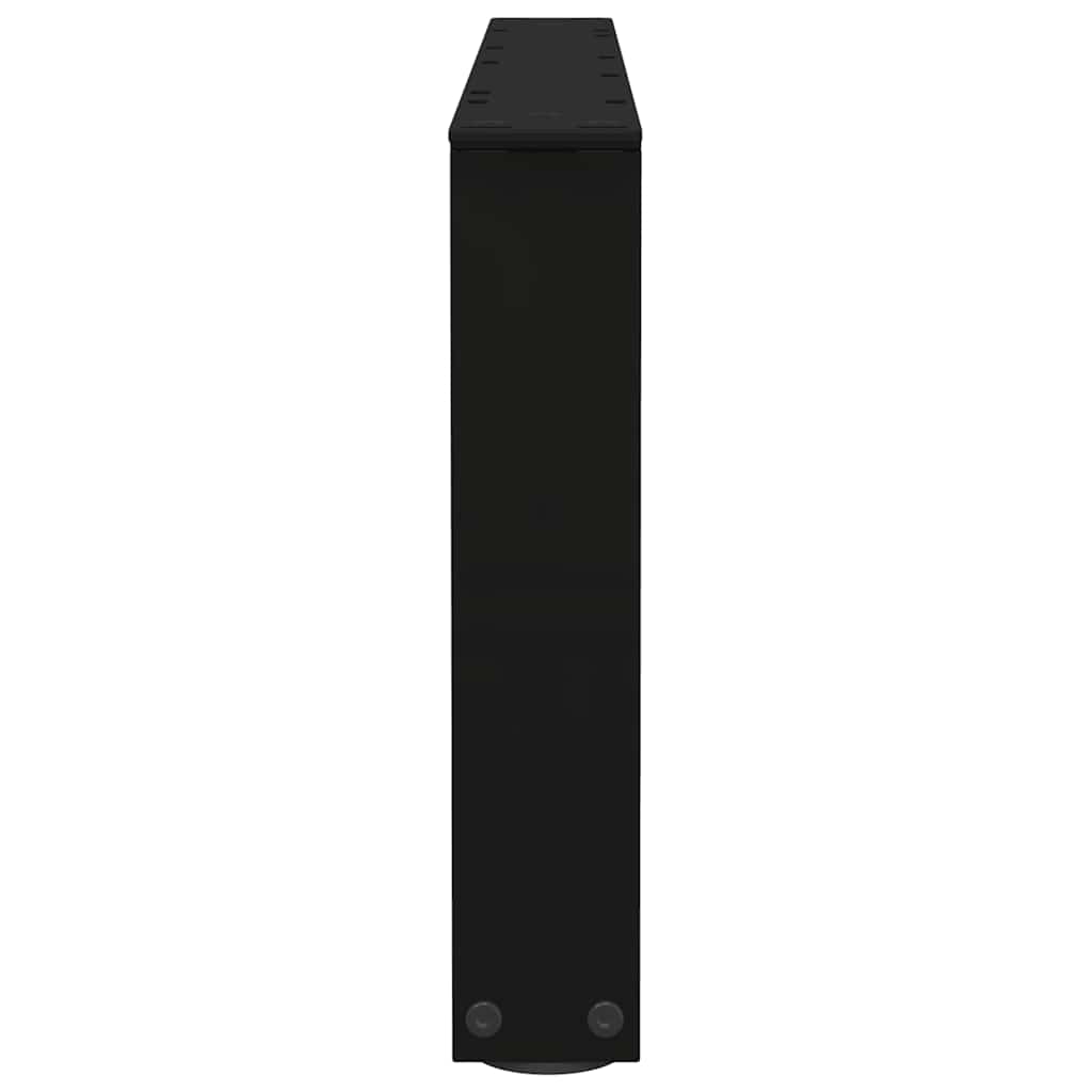 vidaXL Picioare pentru măsuță de cafea în formă de V, 2 buc., negru, 70x(30-31,3) cm, oțel