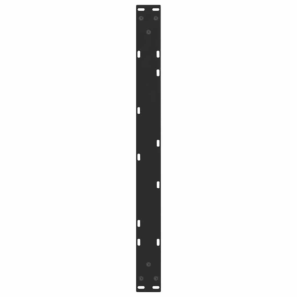 vidaXL Picioare pentru măsuță de cafea în formă de V, 2 buc., negru, 70x(30-31,3) cm, oțel