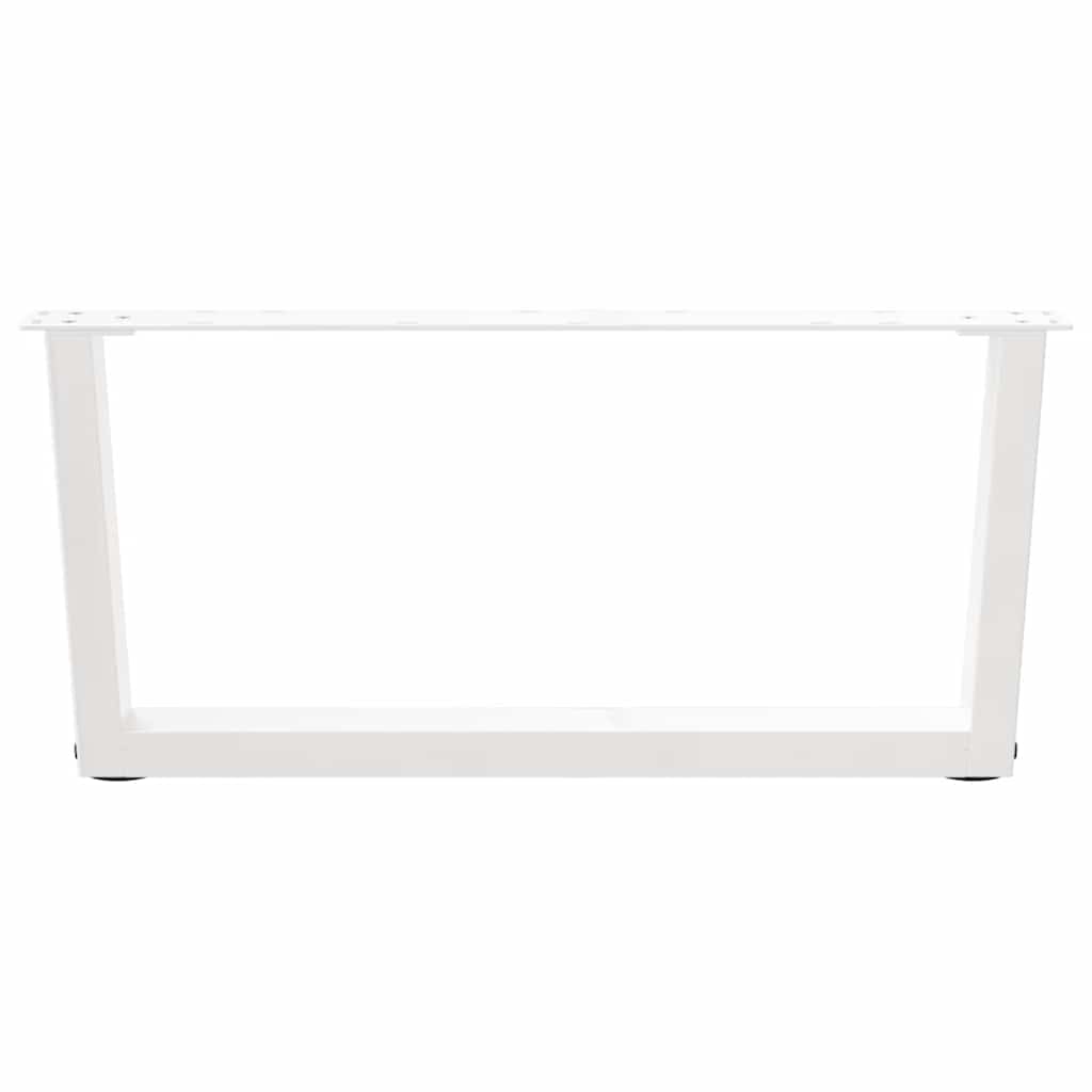 vidaXL Picioare pentru măsuță de cafea în formă de V, 2 buc., alb, 70x(30-31,3) cm, oțel vidaXL Picioare pentru măsuță de cafea în formă de V, 2 buc., alb, 70x(30-31,3) cm, oțel