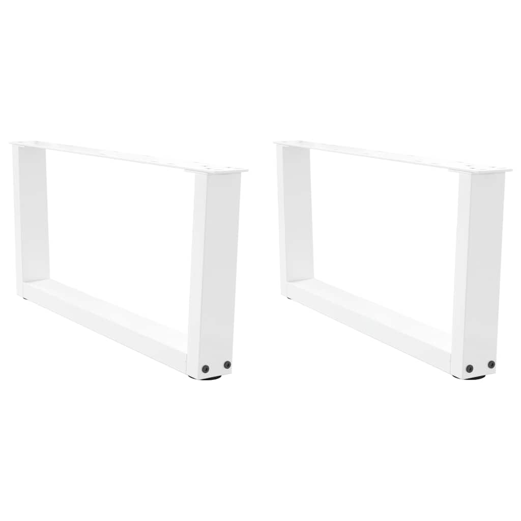 vidaXL Picioare pentru măsuță de cafea în formă de V, 2 buc., alb, 70x(30-31,3) cm, oțel vidaXL Picioare pentru măsuță de cafea în formă de V, 2 buc., alb, 70x(30-31,3) cm, oțel