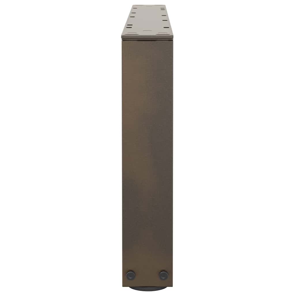 vidaXL Picioare pentru măsuță de cafea în formă de V, 2 buc., oțel natural, 70x(30-31,3) cm