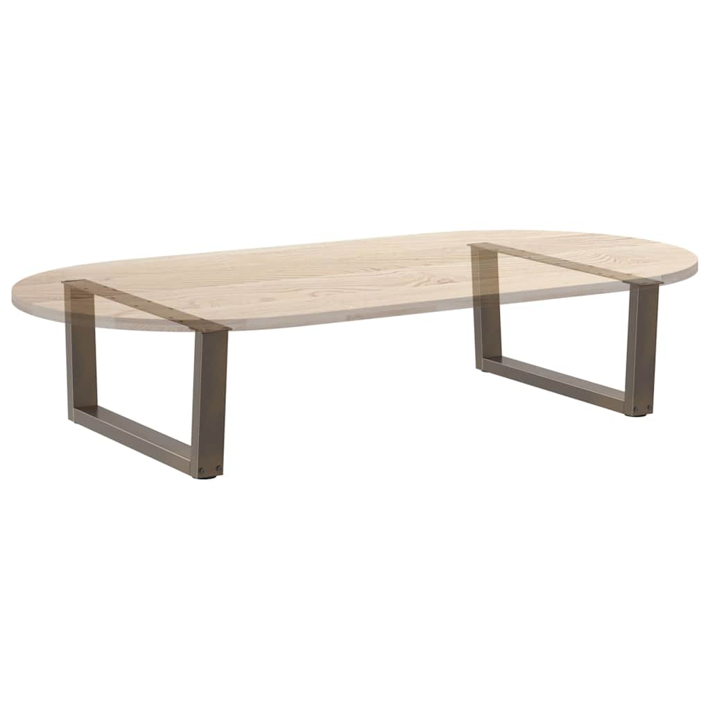 vidaXL Picioare pentru măsuță de cafea în formă de V, 2 buc., oțel natural, 70x(30-31,3) cm