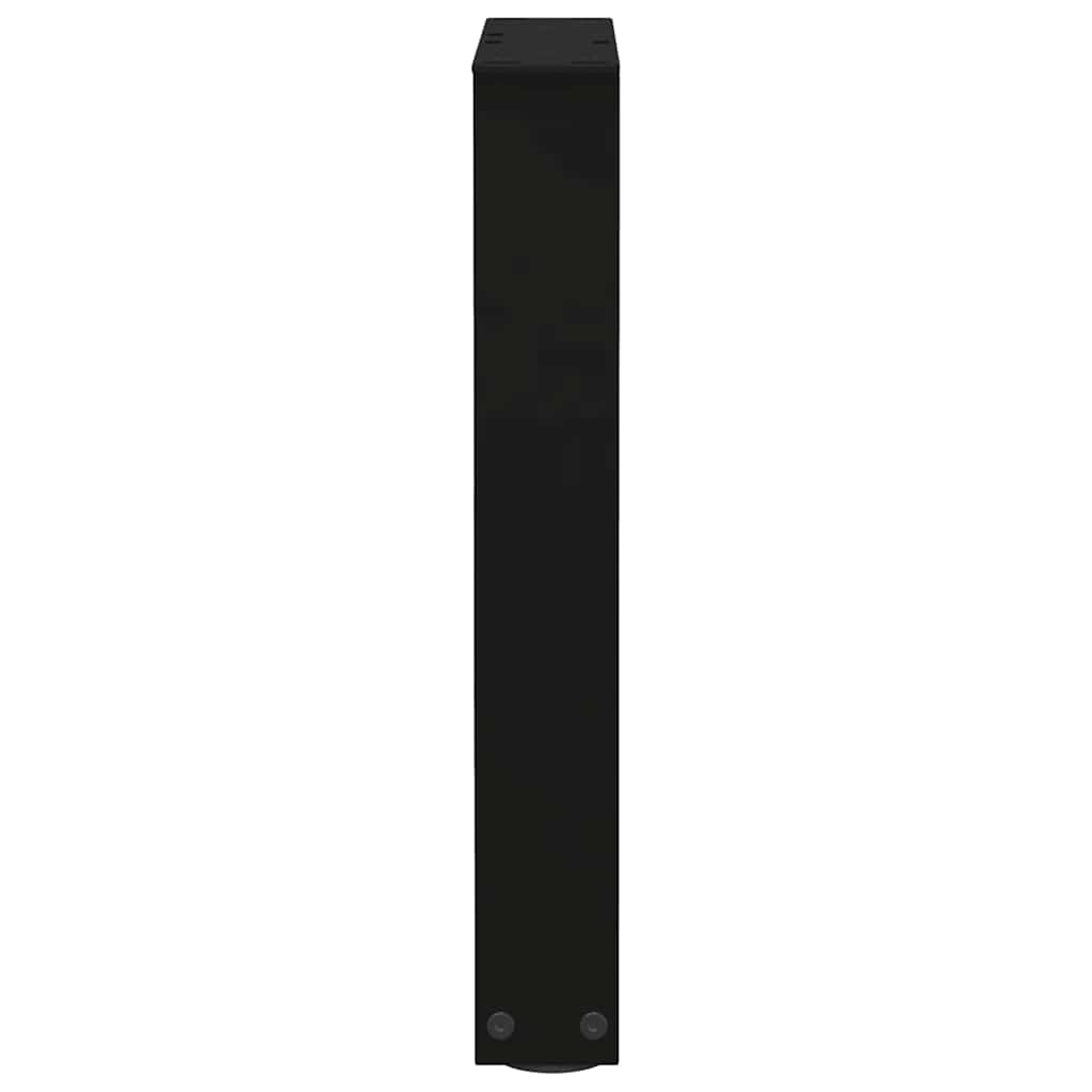 vidaXL Picioare pentru măsuță de cafea în formă de V, 2 buc., negru, 28x (42-43,3) cm, oțel
