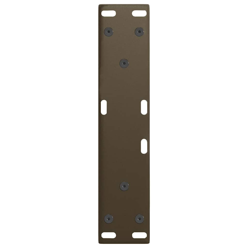 vidaXL Picioare pentru măsuță de cafea în formă de V, 2 buc., oțel natural, 28 x (42-43,3) cm