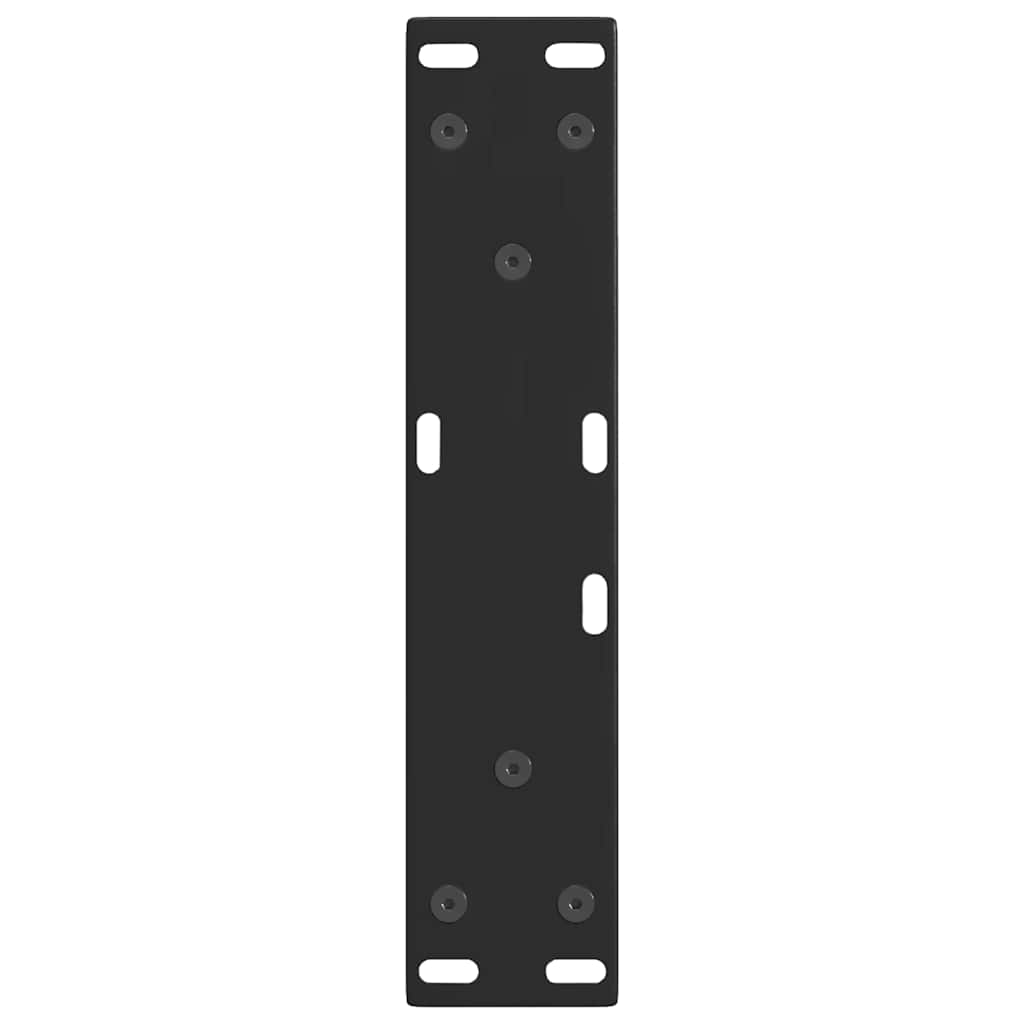 vidaXL Picioare pentru măsuță de cafea în formă de V, 2 buc., negru, 38x (42-43,3) cm, oțel