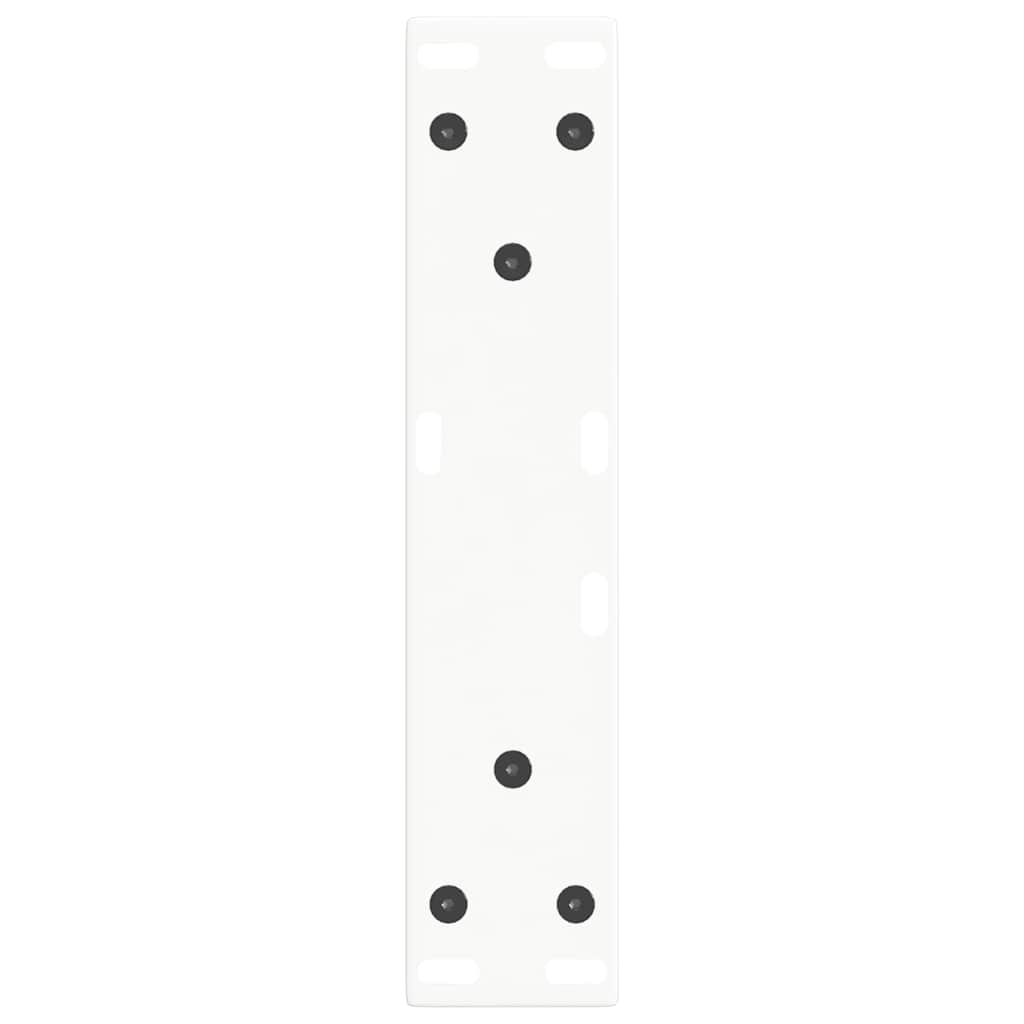 vidaXL Picioare pentru măsuță de cafea în formă de V, 2 buc., alb, 38x(42-43,3) cm, oțel