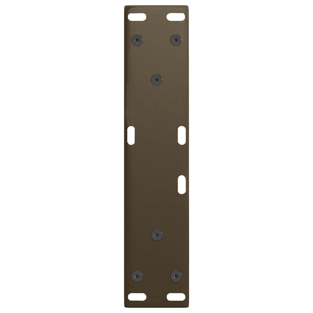 vidaXL Picioare pentru măsuță de cafea în formă de V, 2 buc., oțel natural, 38x(42-43,3) cm