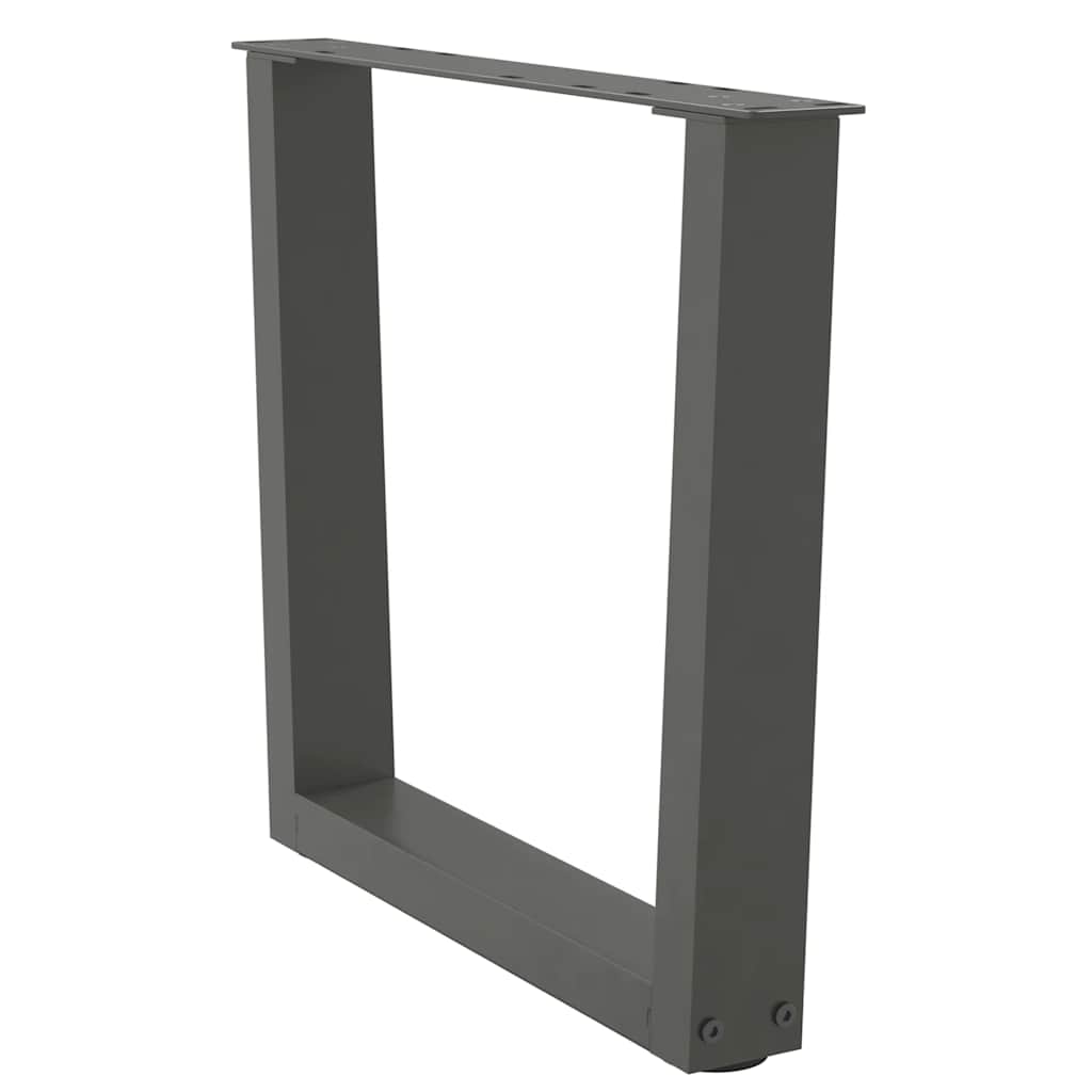 vidaXL Picioare pentru măsuță de cafea în formă de V, 2 buc., antracit, 50x(42-43,3) cm, oțel