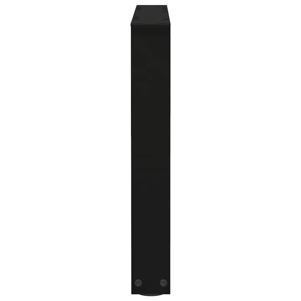 vidaXL Picioare pentru măsuță de cafea în formă de V, 2 buc., negru, 60 x (42-43,3) cm, oțel