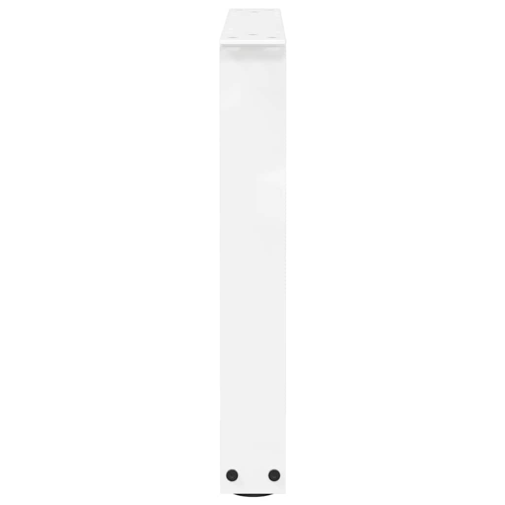 vidaXL Picioare pentru măsuță de cafea în formă de V, 2 buc., alb, 60 x (42-43,3) cm, oțel