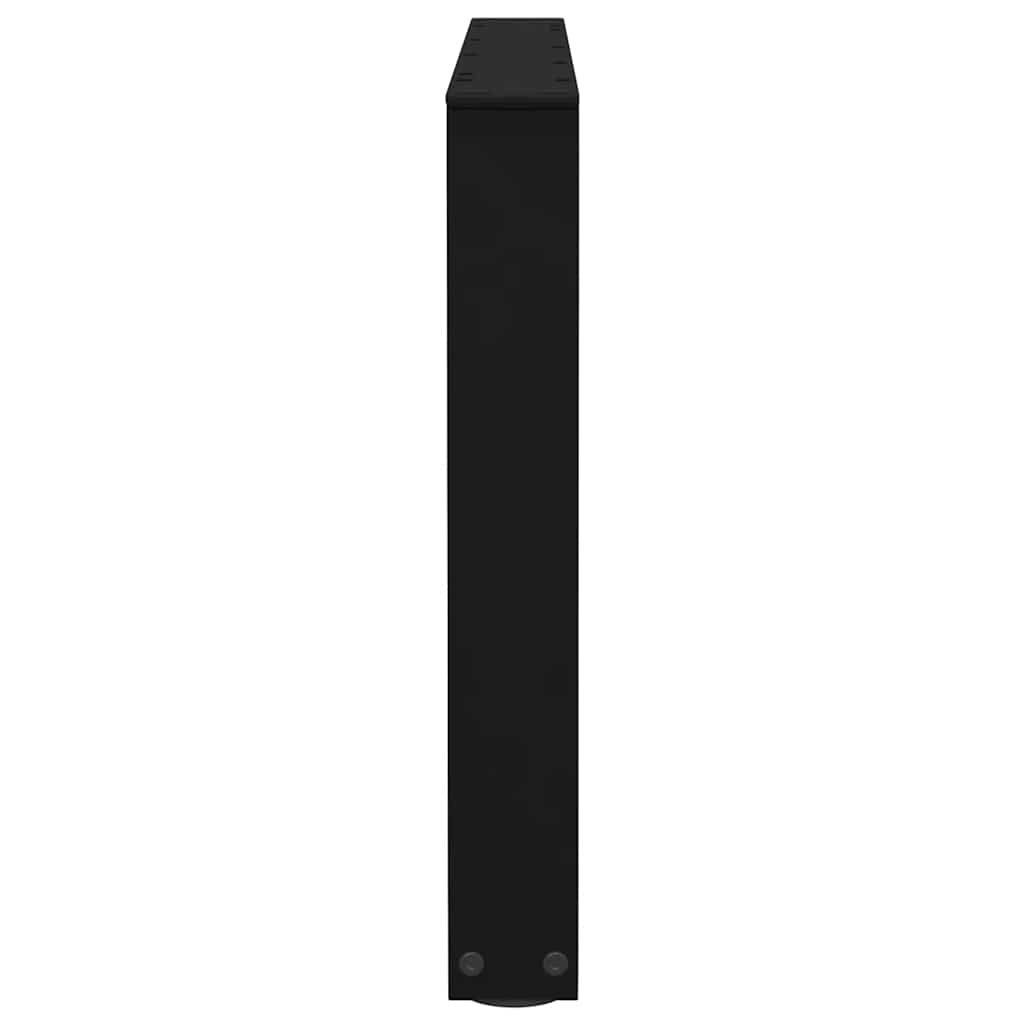 vidaXL Picioare pentru măsuță de cafea în formă de V, 2 buc., negru, 70x(42-43,3) cm, oțel
