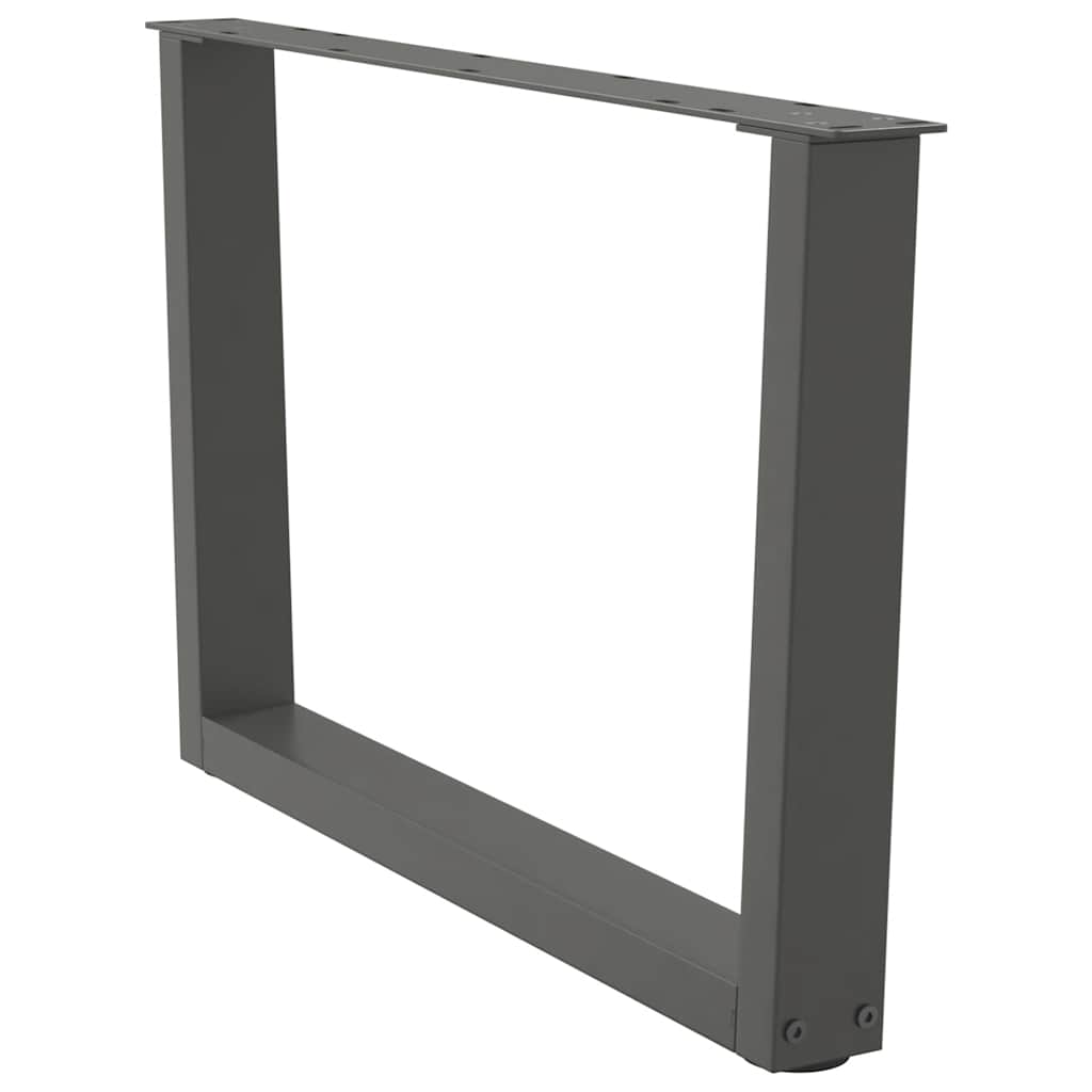 vidaXL Picioare pentru măsuță de cafea în formă de V, 2 buc., antracit, 70x(42-43,3) cm, oțel