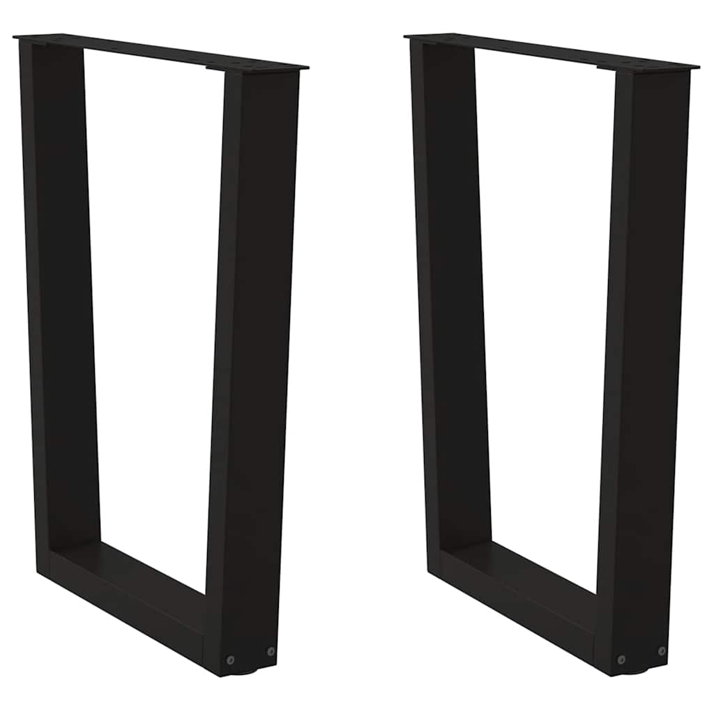 vidaXL Picioare de masă în formă de V, 2 buc., negru, 60 x (72-73,3) cm, oțel vidaXL Picioare de masă în formă de V, 2 buc., negru, 60 x (72-73,3) cm, oțel