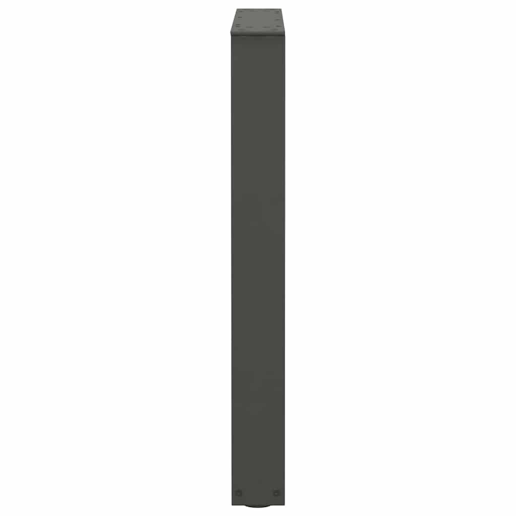vidaXL Picioare de masă în formă de V, 2 buc., antracit, 60x(72-73,3) cm, oțel