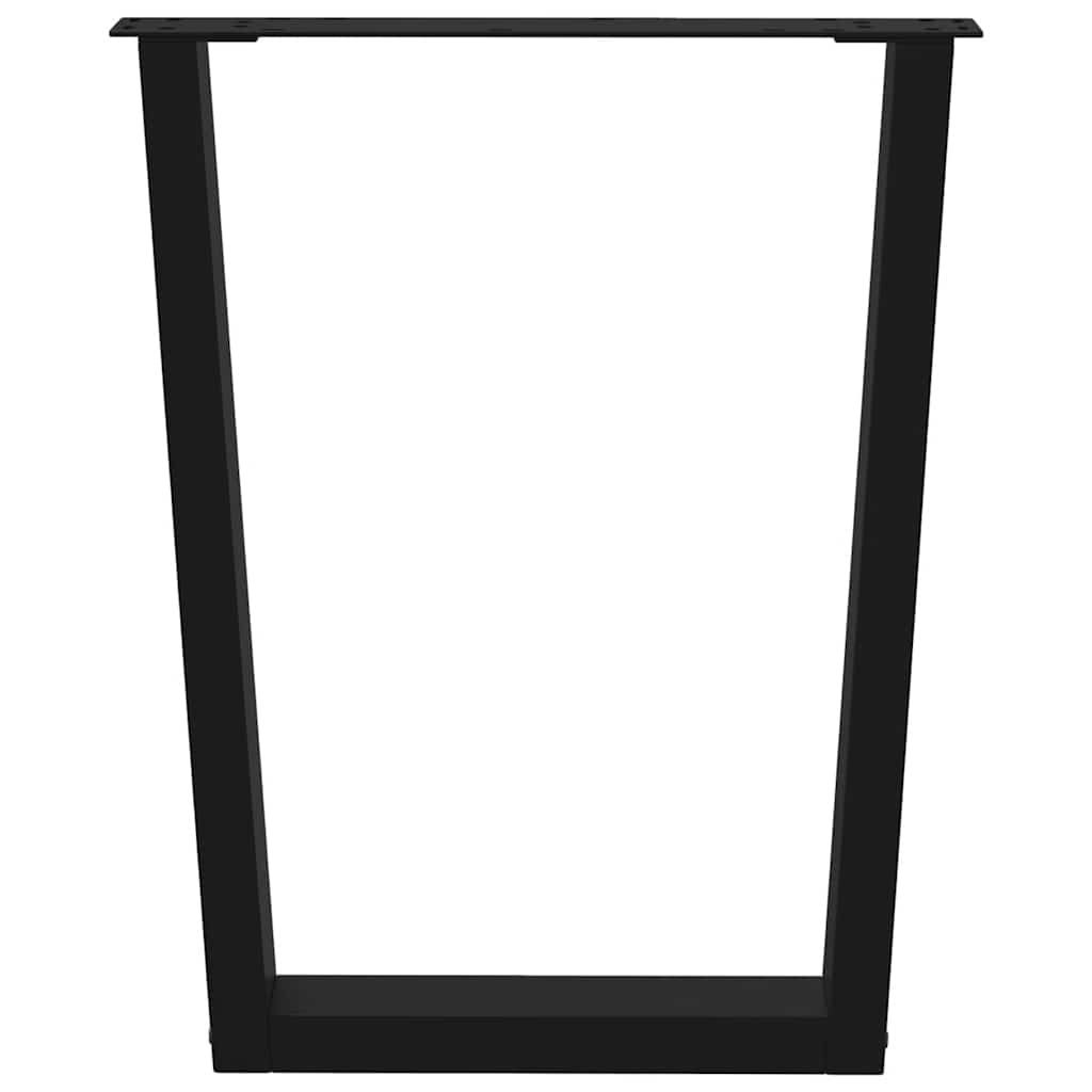 vidaXL Picioare de masă în formă de V, 2 buc., negru, 70x(72-73,3) cm, oțel vidaXL Picioare de masă în formă de V, 2 buc., negru, 70x(72-73,3) cm, oțel