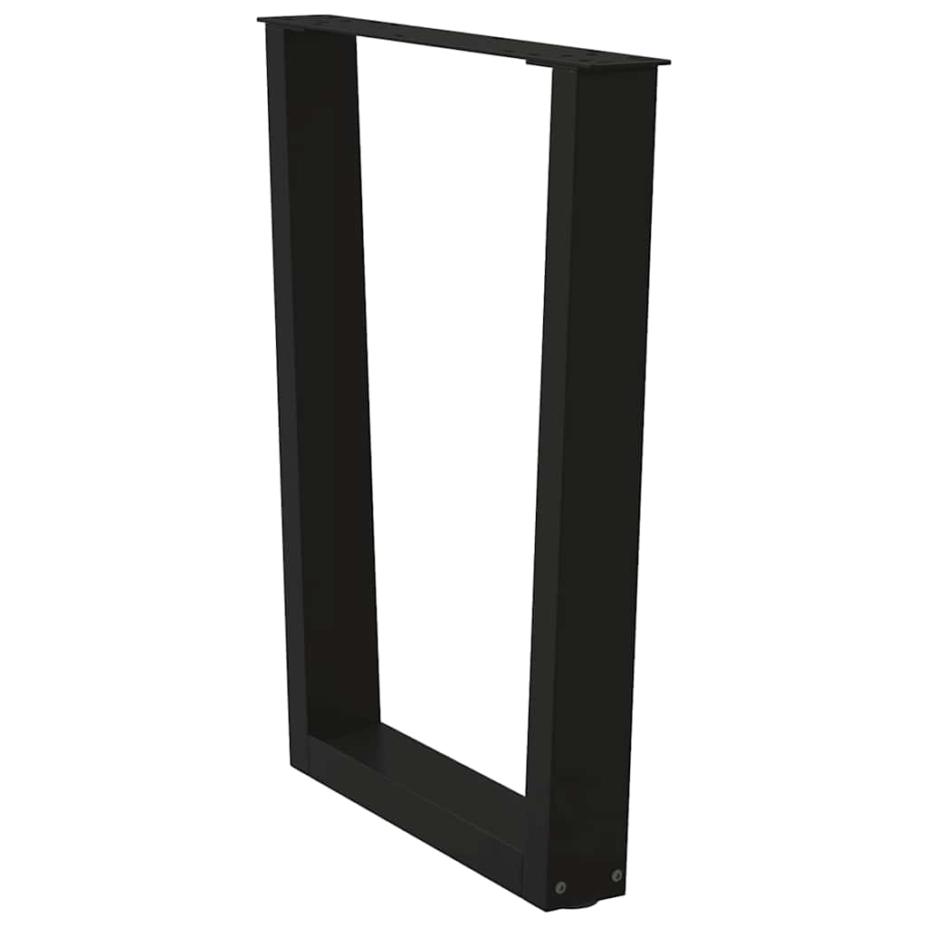 vidaXL Picioare de masă în formă de V, 2 buc., negru, 70x(72-73,3) cm, oțel vidaXL Picioare de masă în formă de V, 2 buc., negru, 70x(72-73,3) cm, oțel