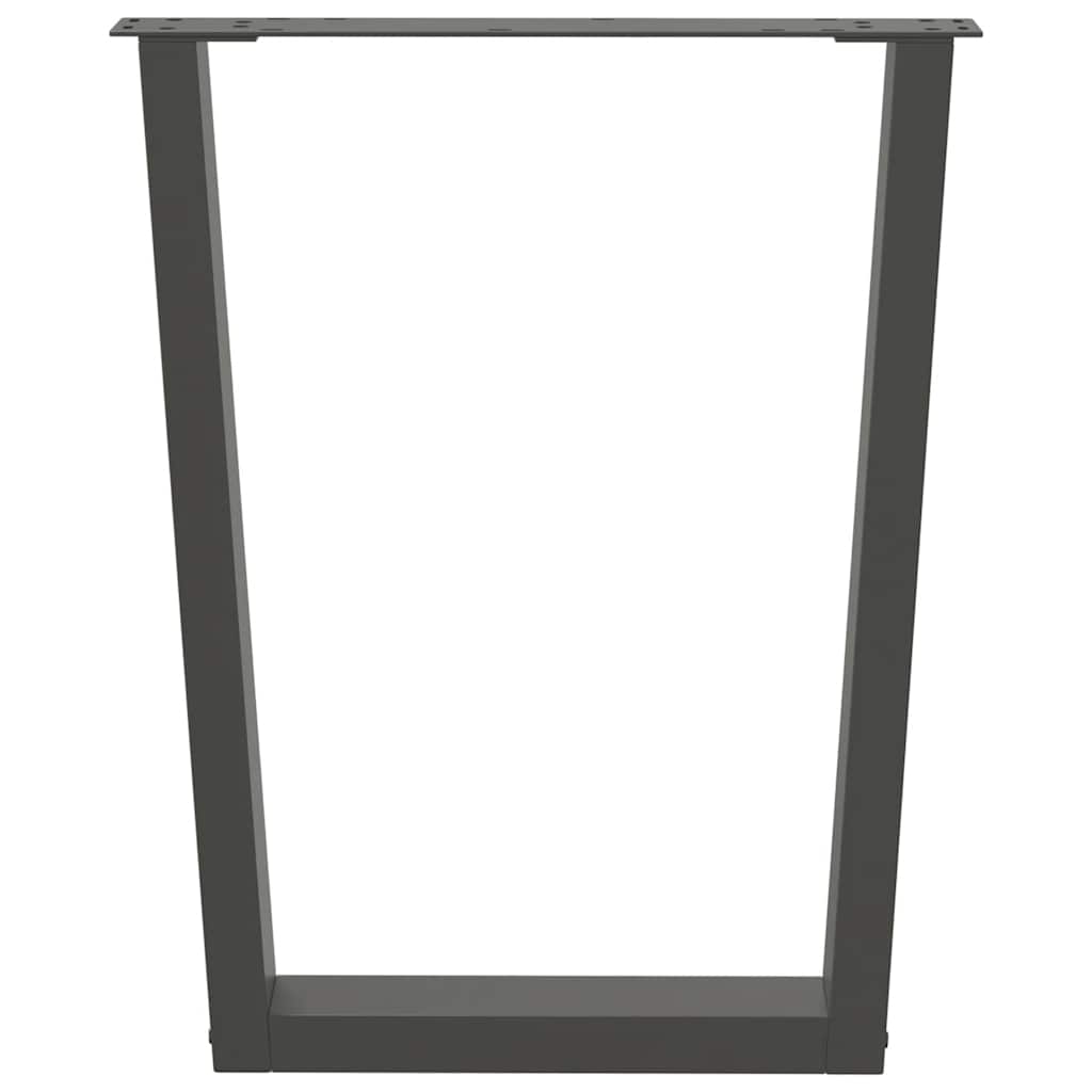 vidaXL Picioare de masă în formă de V, 2 buc., antracit, 70x(72-73,3) cm, oțel vidaXL Picioare de masă în formă de V, 2 buc., antracit, 70x(72-73,3) cm, oțel