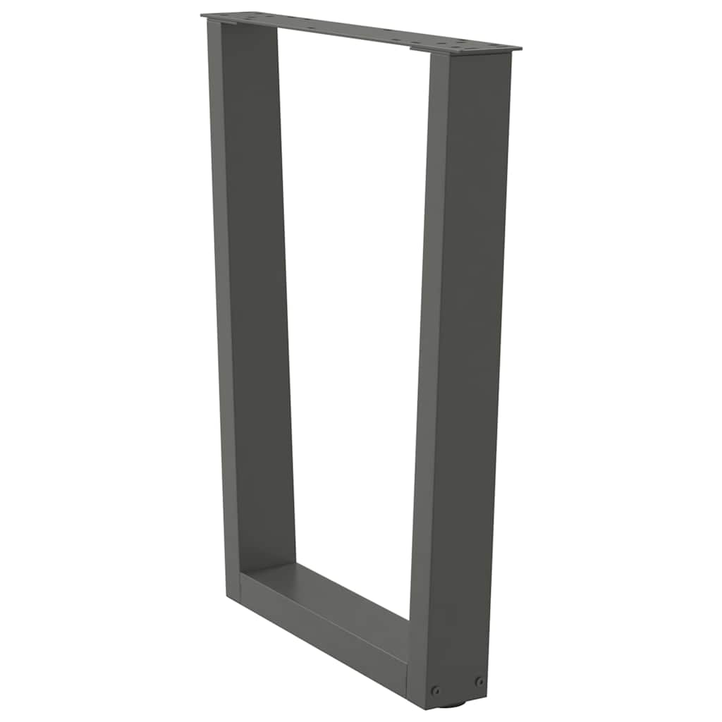 vidaXL Picioare de masă în formă de V, 2 buc., antracit, 70x(72-73,3) cm, oțel vidaXL Picioare de masă în formă de V, 2 buc., antracit, 70x(72-73,3) cm, oțel
