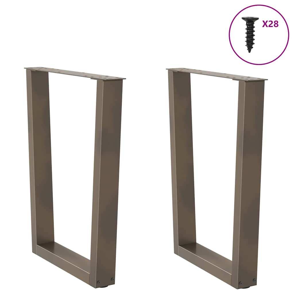 vidaXL Picioare de masă în formă de V, 2 buc., oțel natural, 70x(72-73,3) cm vidaXL Picioare de masă în formă de V, 2 buc., oțel natural, 70x(72-73,3) cm