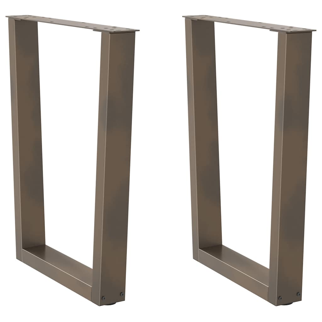 vidaXL Picioare de masă în formă de V, 2 buc., oțel natural, 70x(72-73,3) cm vidaXL Picioare de masă în formă de V, 2 buc., oțel natural, 70x(72-73,3) cm