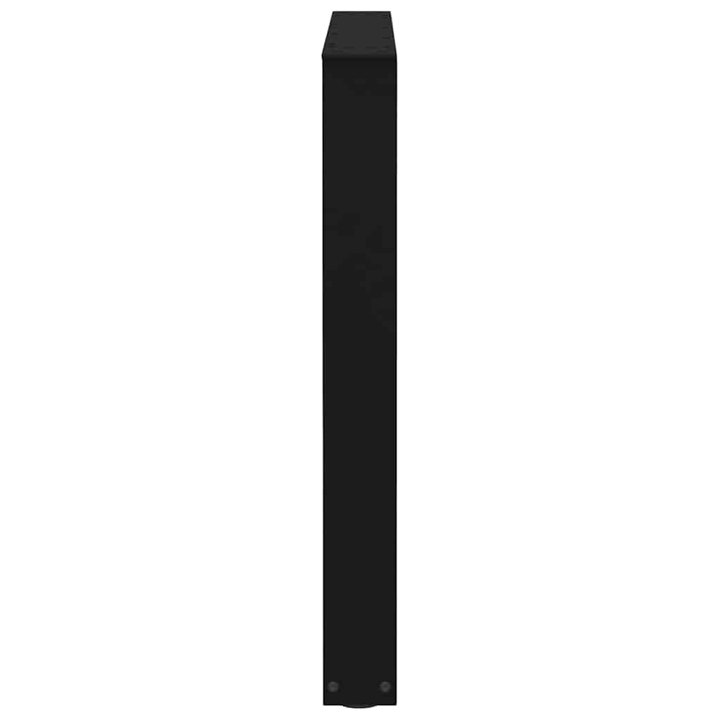 vidaXL Picioare de masă în formă de V, 2 buc., negru, 80x(72-73,3) cm, oțel