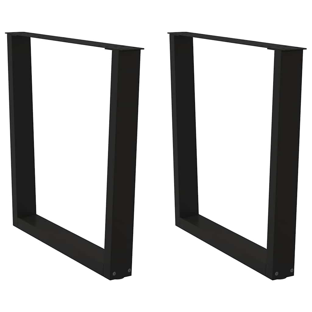vidaXL Picioare de masă în formă de V, 2 buc., negru, 80x(72-73,3) cm, oțel