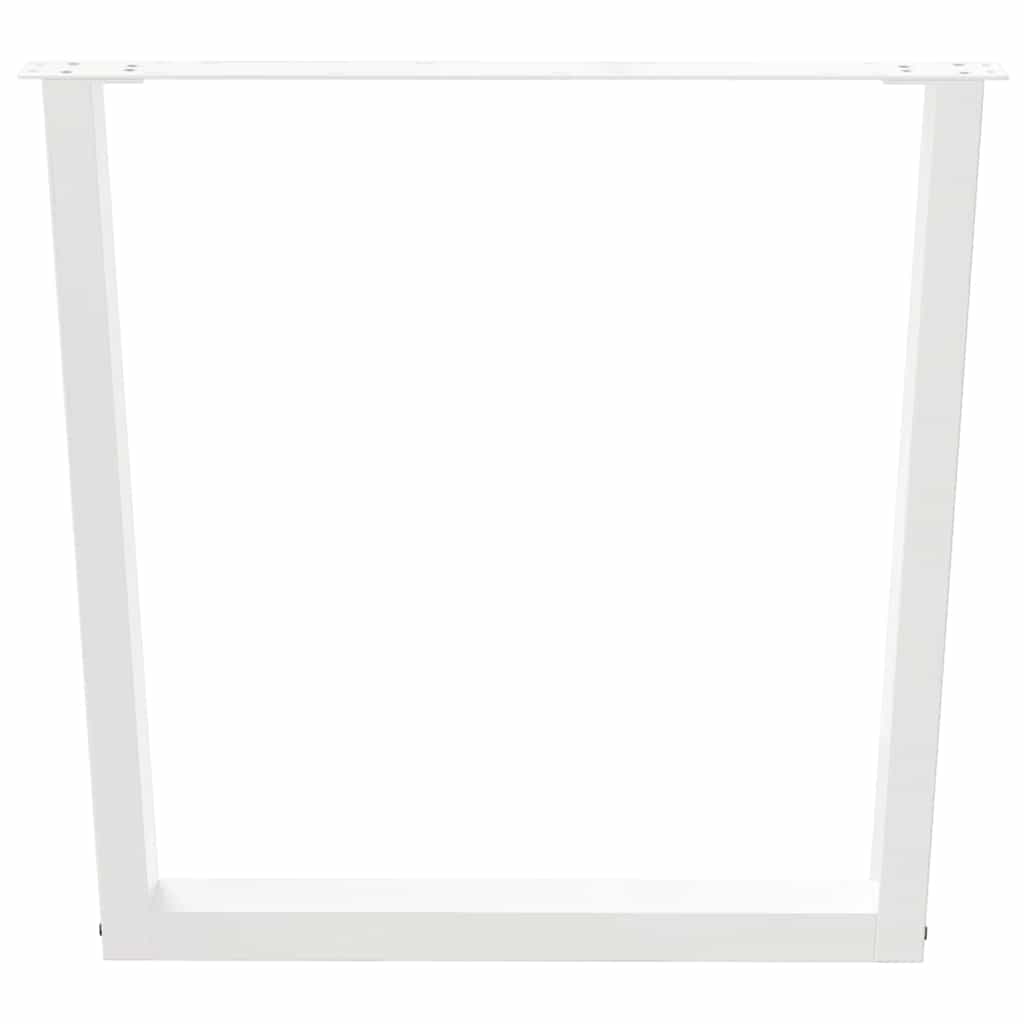 vidaXL Picioare de masă în formă de V, 2 buc., alb, 80x(72-73,3) cm, oțel vidaXL Picioare de masă în formă de V, 2 buc., alb, 80x(72-73,3) cm, oțel