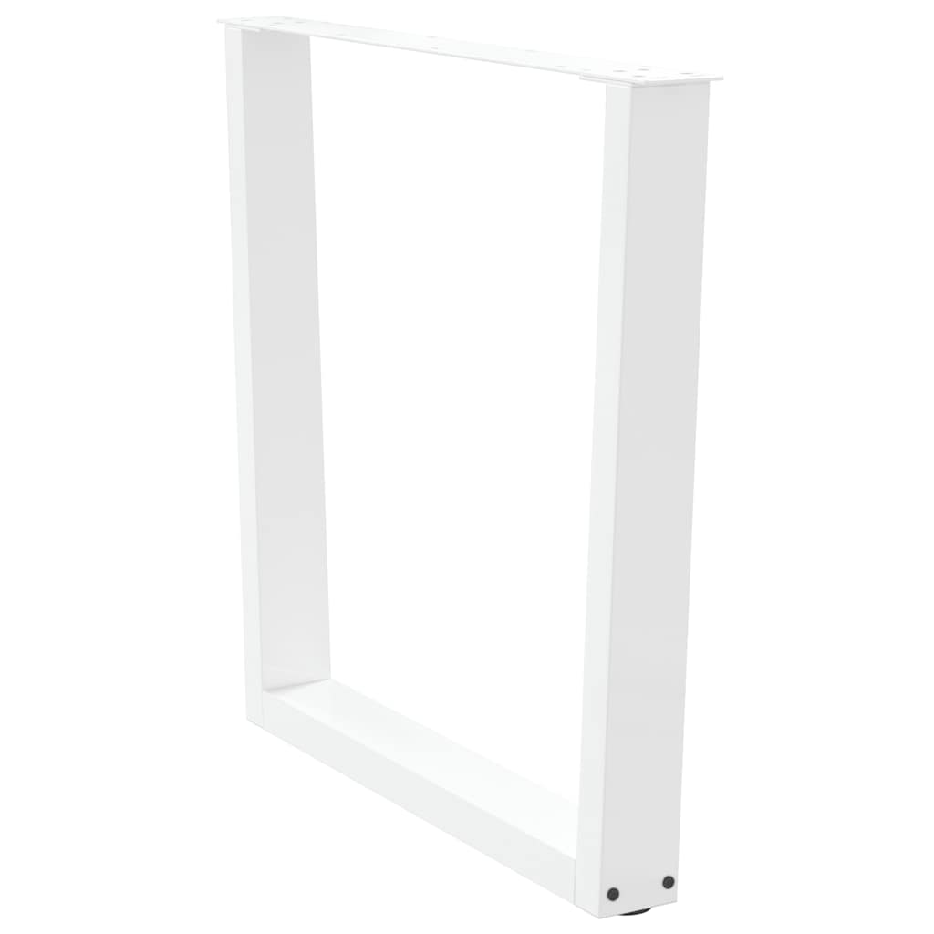vidaXL Picioare de masă în formă de V, 2 buc., alb, 80x(72-73,3) cm, oțel vidaXL Picioare de masă în formă de V, 2 buc., alb, 80x(72-73,3) cm, oțel