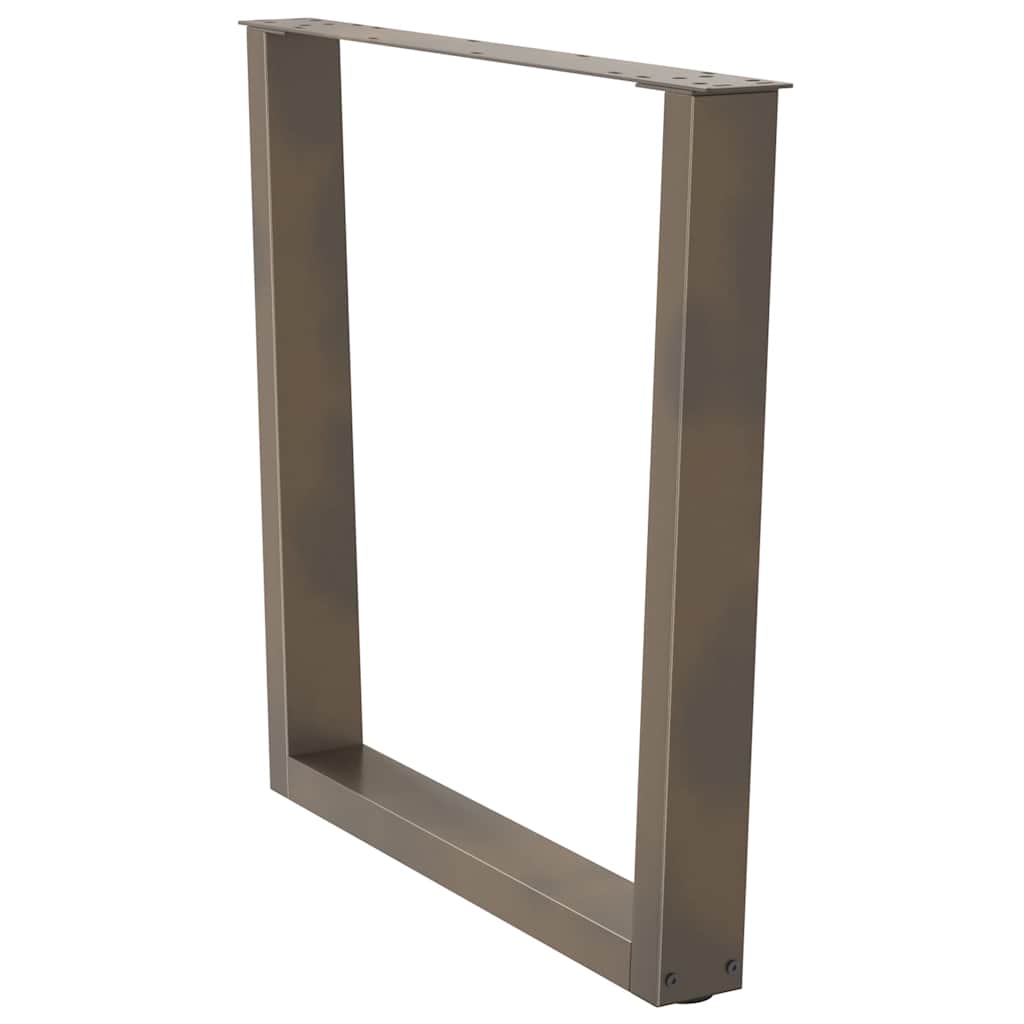 vidaXL Picioare de masă în formă de V, 2 buc., oțel natural, 80x(72-73,3) cm vidaXL Picioare de masă în formă de V, 2 buc., oțel natural, 80x(72-73,3) cm