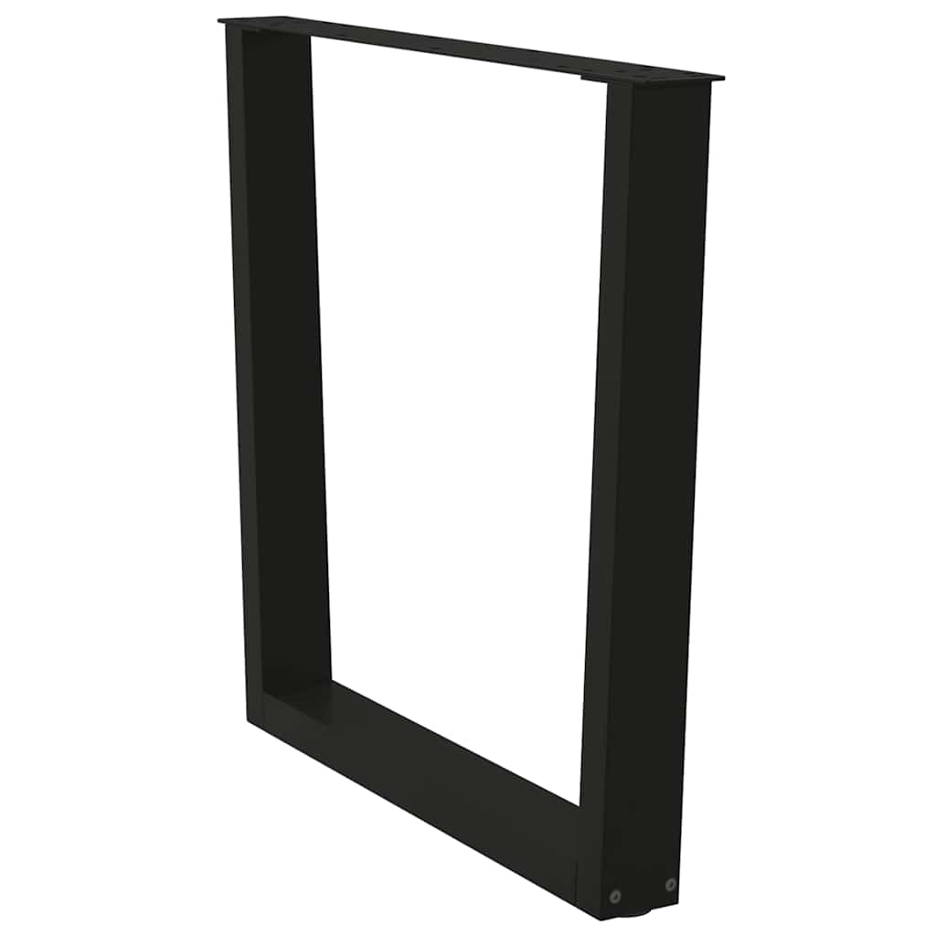 vidaXL Picioare de masă în formă de V, 2 buc., negru, 90x(72-73,3) cm, oțel vidaXL Picioare de masă în formă de V, 2 buc., negru, 90x(72-73,3) cm, oțel