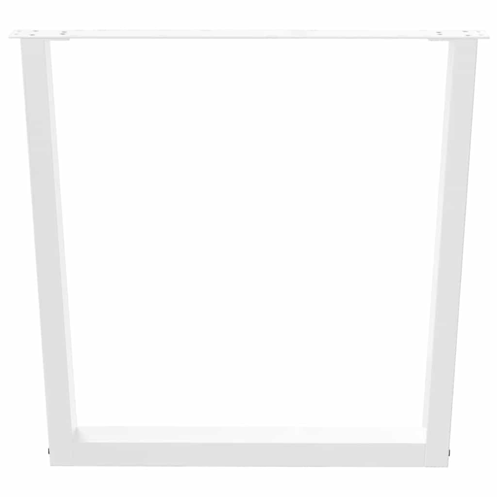 vidaXL Picioare de masă în formă de V, 2 buc., alb, 90x (72-73,3) cm, oțel vidaXL Picioare de masă în formă de V, 2 buc., alb, 90x (72-73,3) cm, oțel