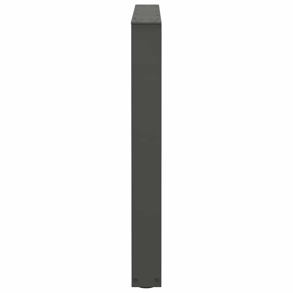 vidaXL Picioare de masă în formă de V, 2 buc., antracit, 90x(72-73,3) cm, oțel