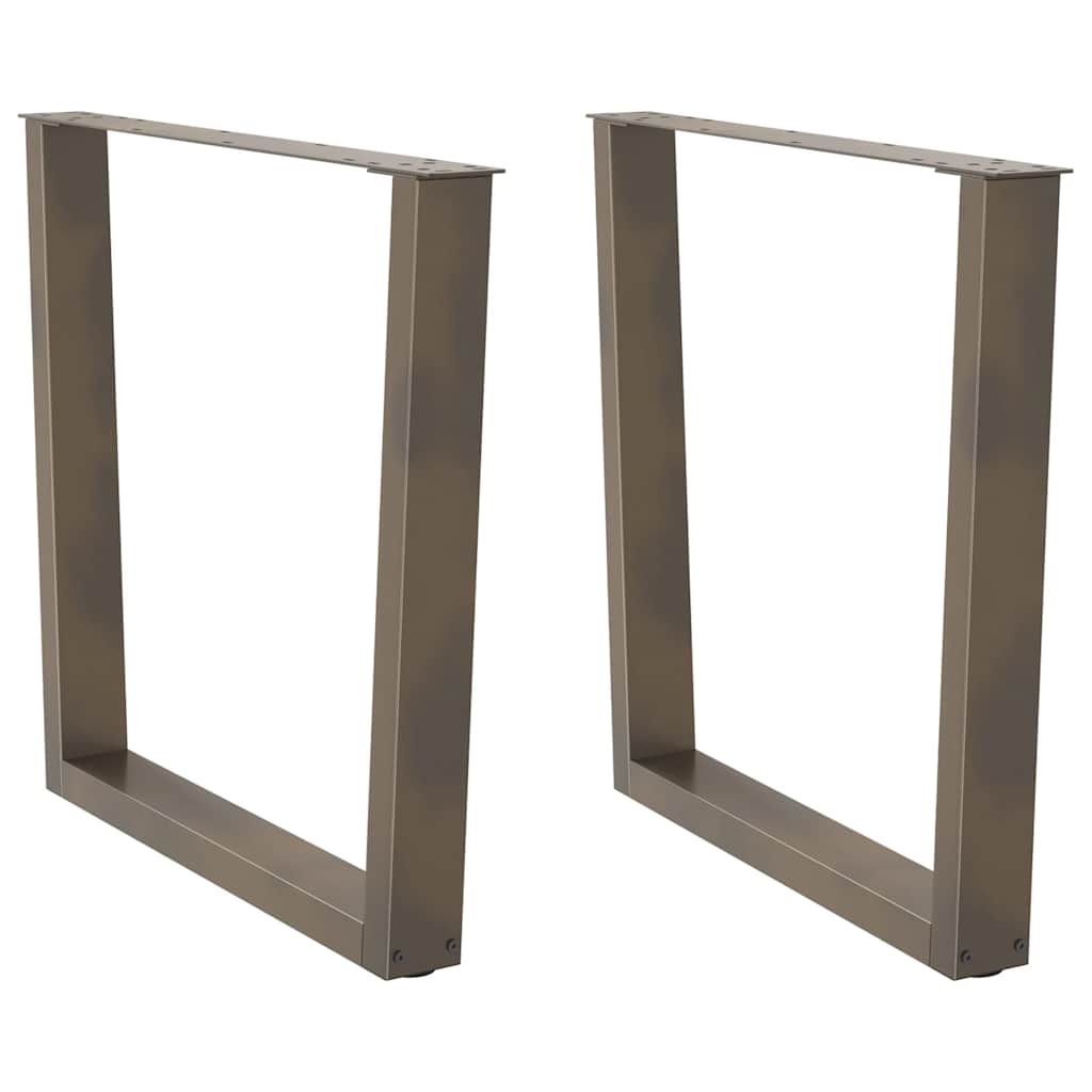 vidaXL Picioare de masă în formă de V, 2 buc., oțel natural, 90 x (72-73,3) cm vidaXL Picioare de masă în formă de V, 2 buc., oțel natural, 90 x (72-73,3) cm