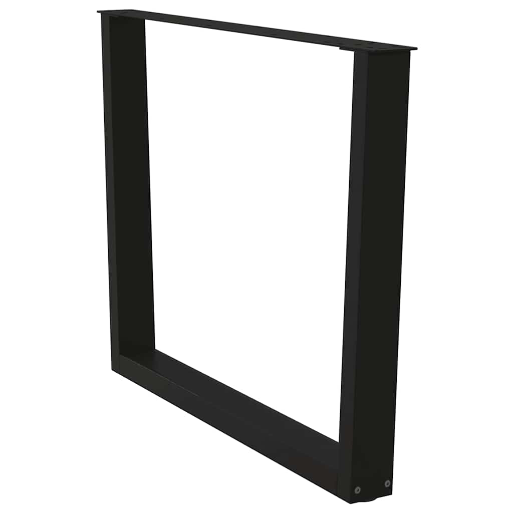 vidaXL Picioare de masă în formă de V, 2 buc., negru, 100 x (72-73,3) cm, oțel