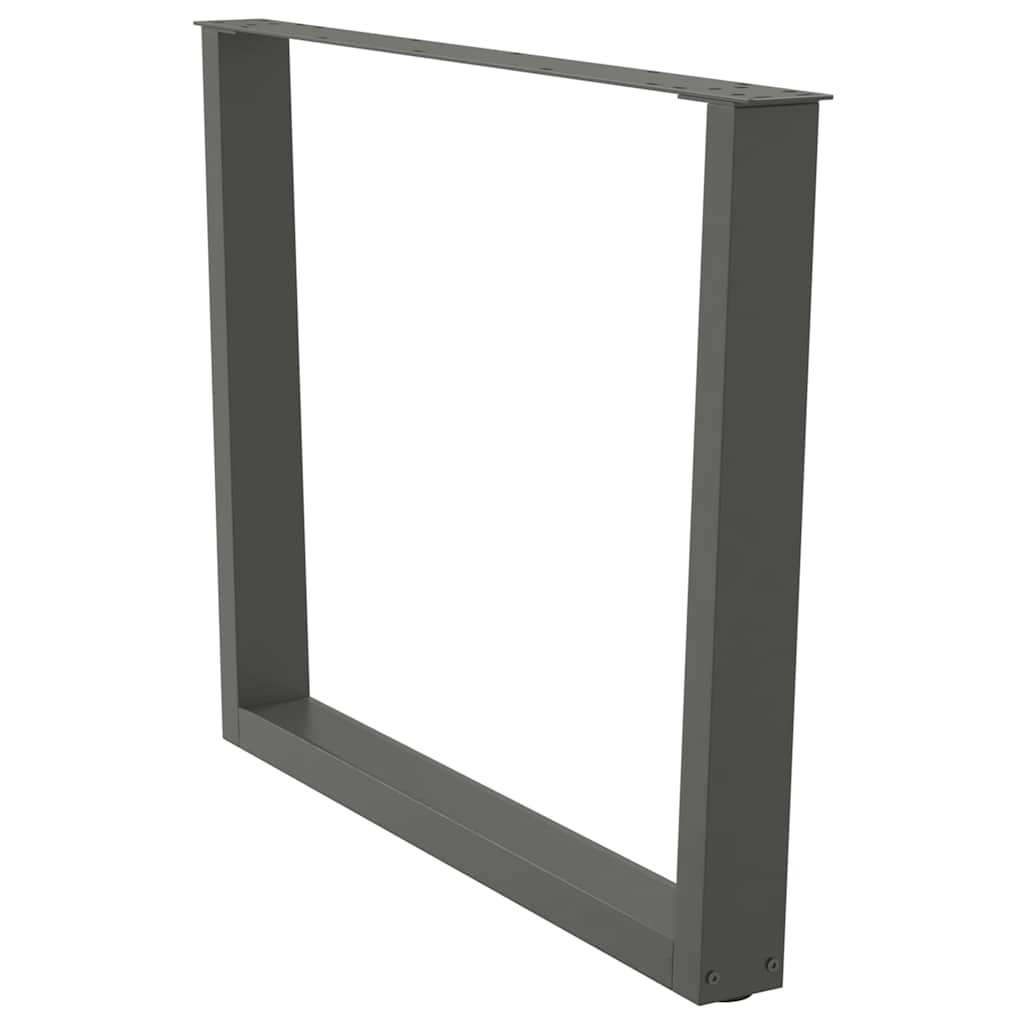 vidaXL Picioare de masă în formă de V, 2 buc., antracit, 100x(72-73,3) cm, oțel