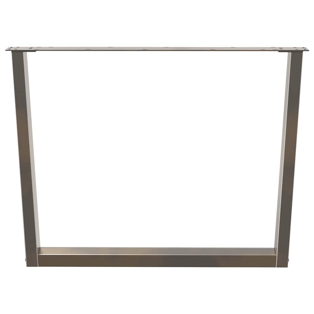 vidaXL Picioare de masă în formă de V, 2 buc., oțel natural, 100 x (72-73,3) cm vidaXL Picioare de masă în formă de V, 2 buc., oțel natural, 100 x (72-73,3) cm